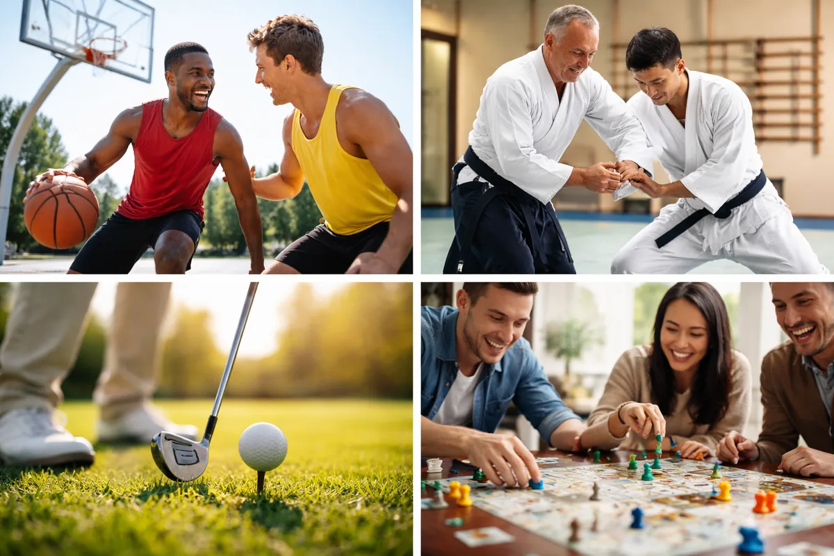 Comment trouver des loisirs variés entre basketball, aïkido, golf et jeux de société
