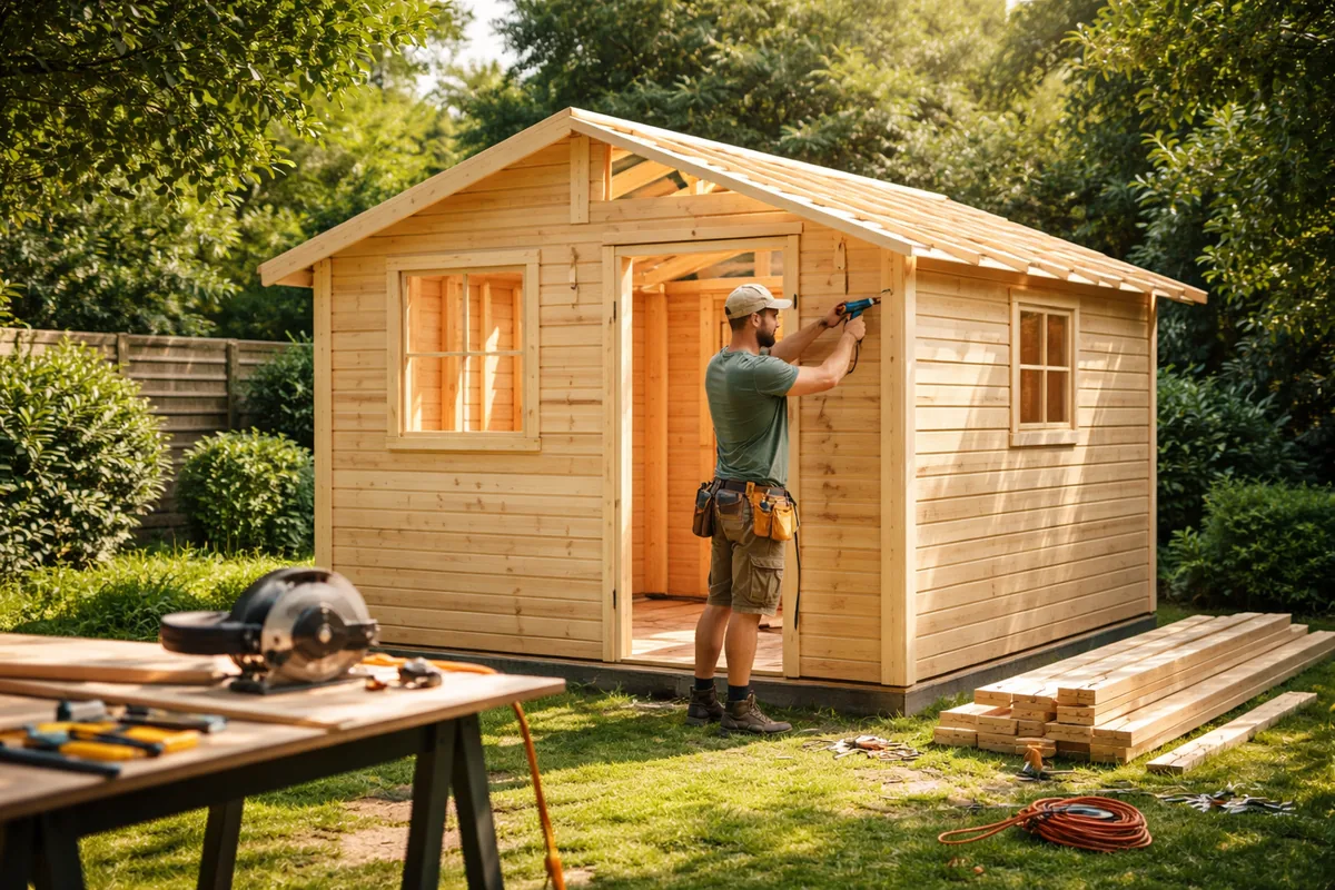 Comment construire un abri de jardin en bois pas à pas