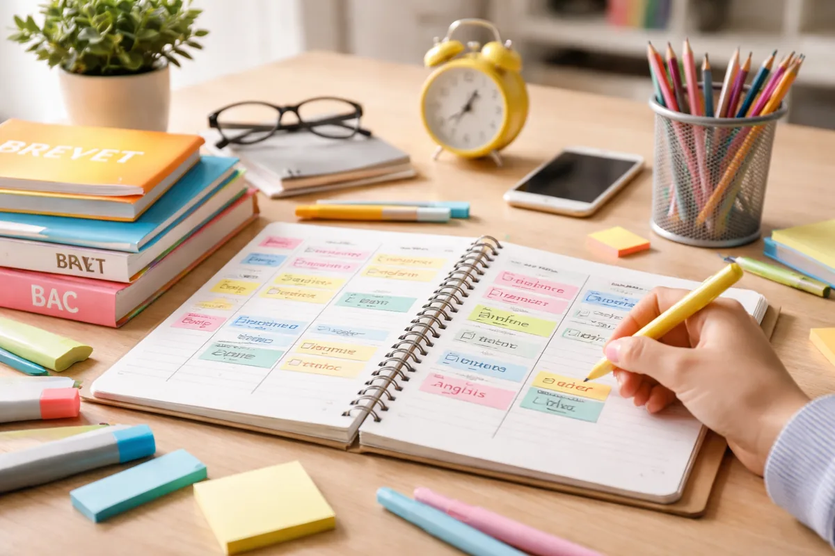 Comment établir un planning de révisions pour le Bac et le Brevet pas à pas